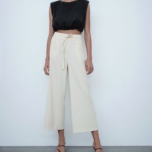 Zara flowy tied pants